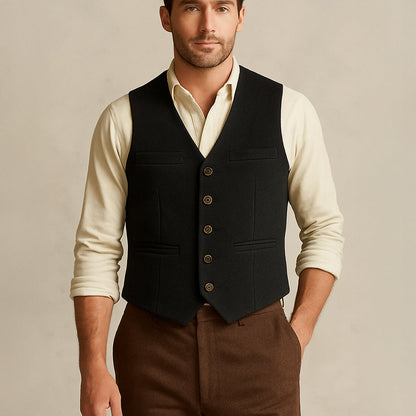 Classic Men's Quilted Waistcoat Vest