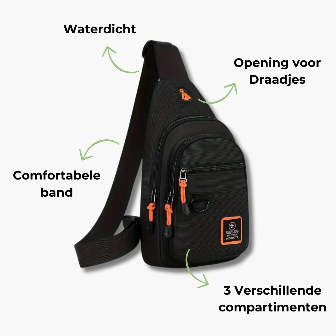Tough Leather Crossbody Bag
