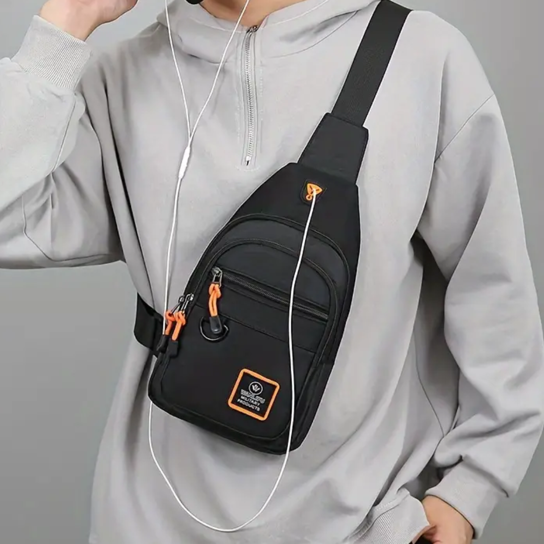 Tough Leather Crossbody Bag
