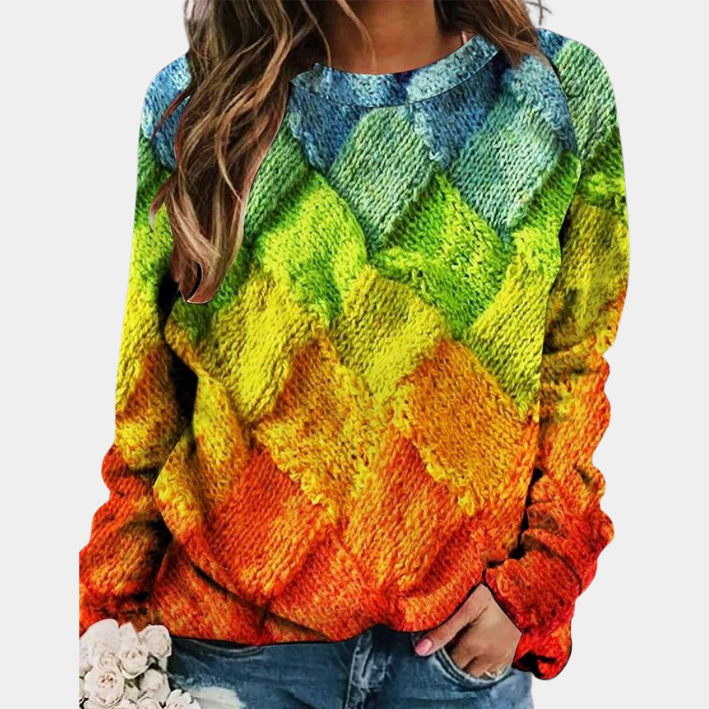 Fashionable Multicolour Ladies Sweater - OutfitLondon