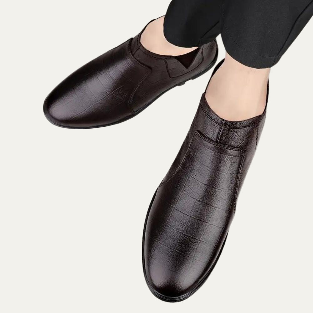 Classic Tan Leather Ankle Boots for Men