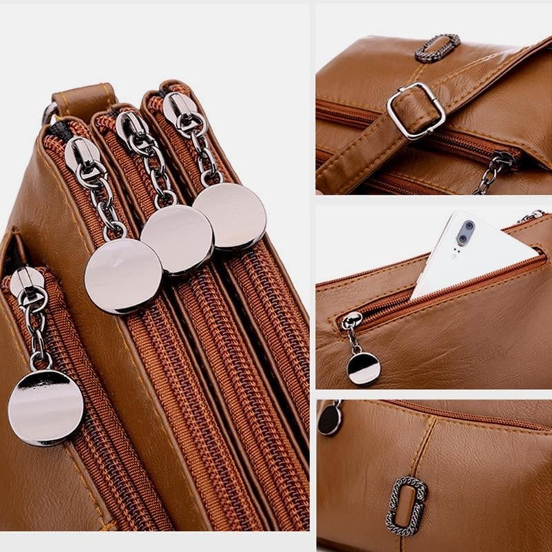 Chic Leather Shoulder Bag Sienna
