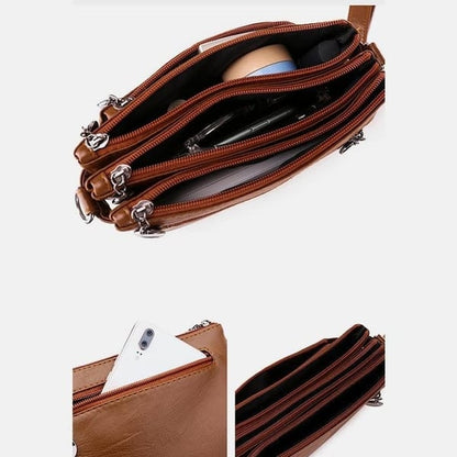 Chic Leather Shoulder Bag Sienna