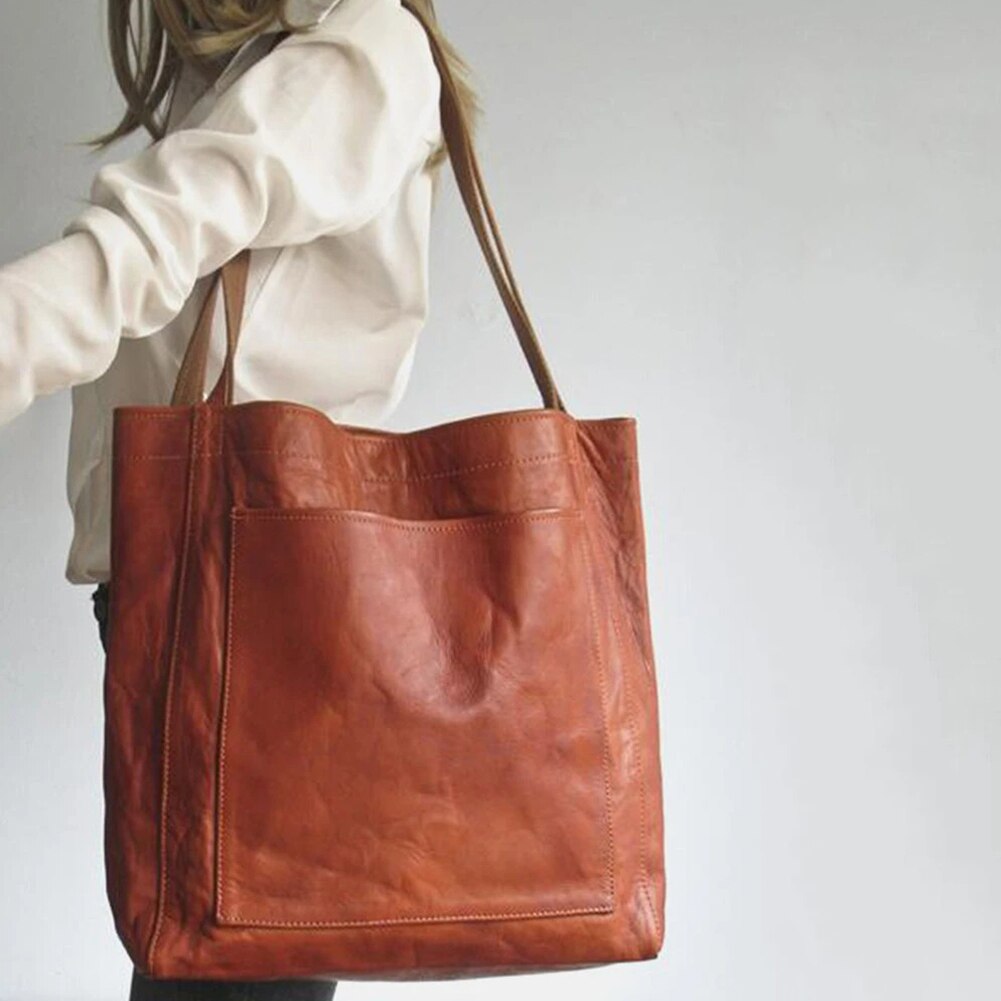 Fashionable Ladies Leather Tote Bag