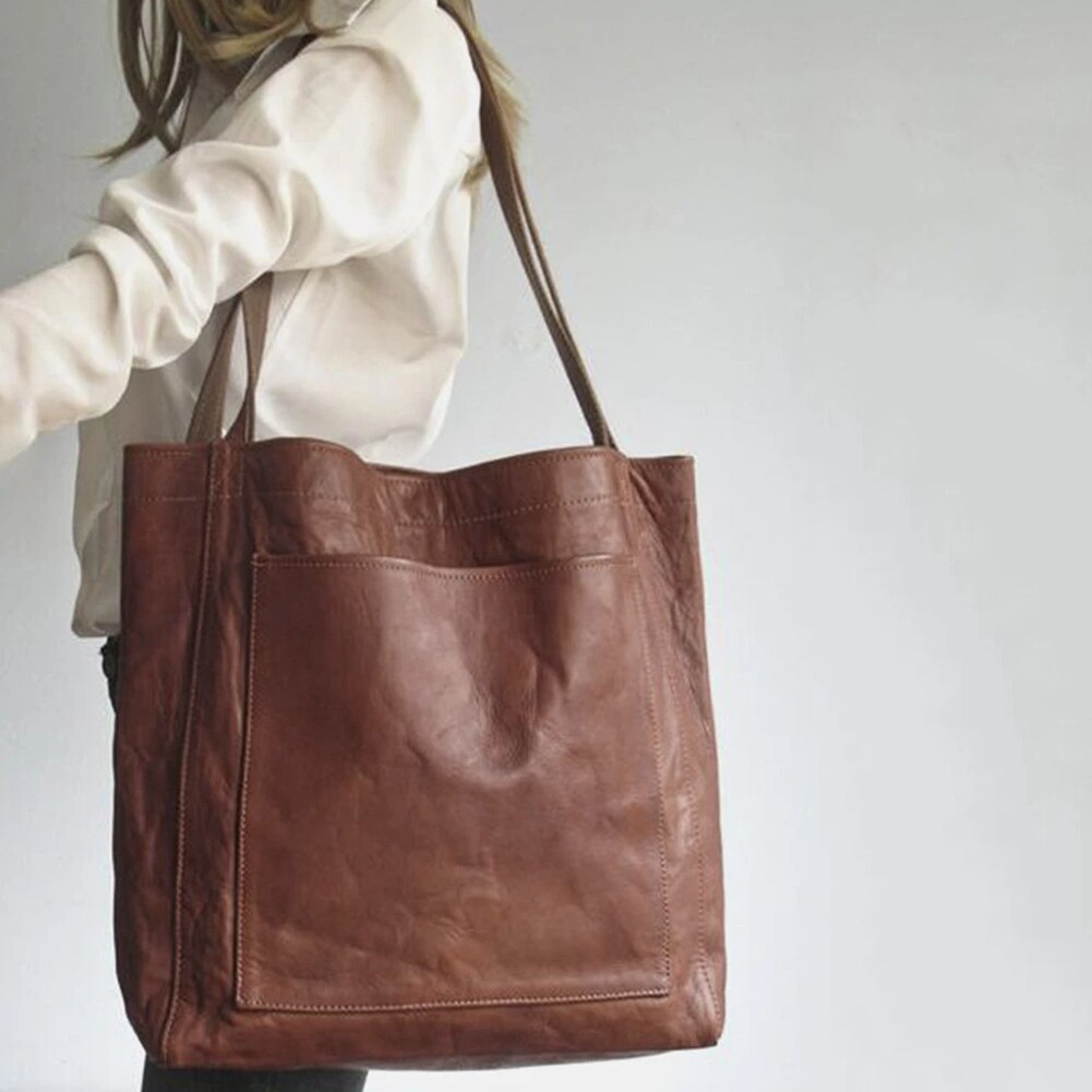 Fashionable Ladies Leather Tote Bag
