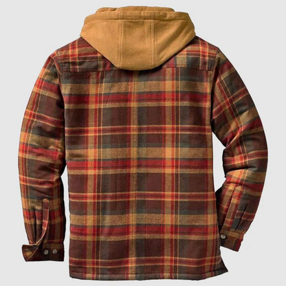 Warm Plaid Insulated Flannel Shirt Jacket