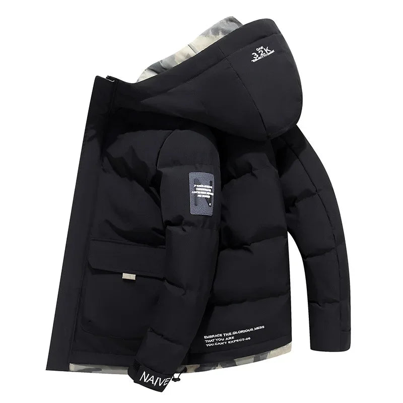 Warm Padded Mens Insulated Coat - OutfitLondon