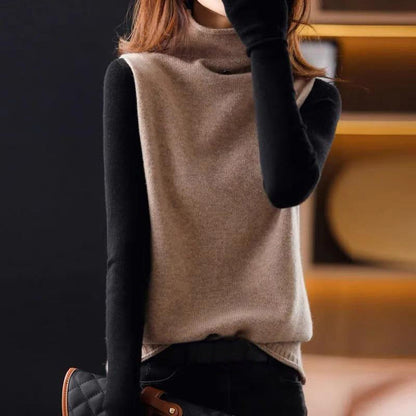 Classic Crew Neck Knit Sweater Sophia