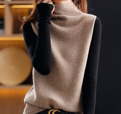 Classic Crew Neck Knit Sweater Sophia