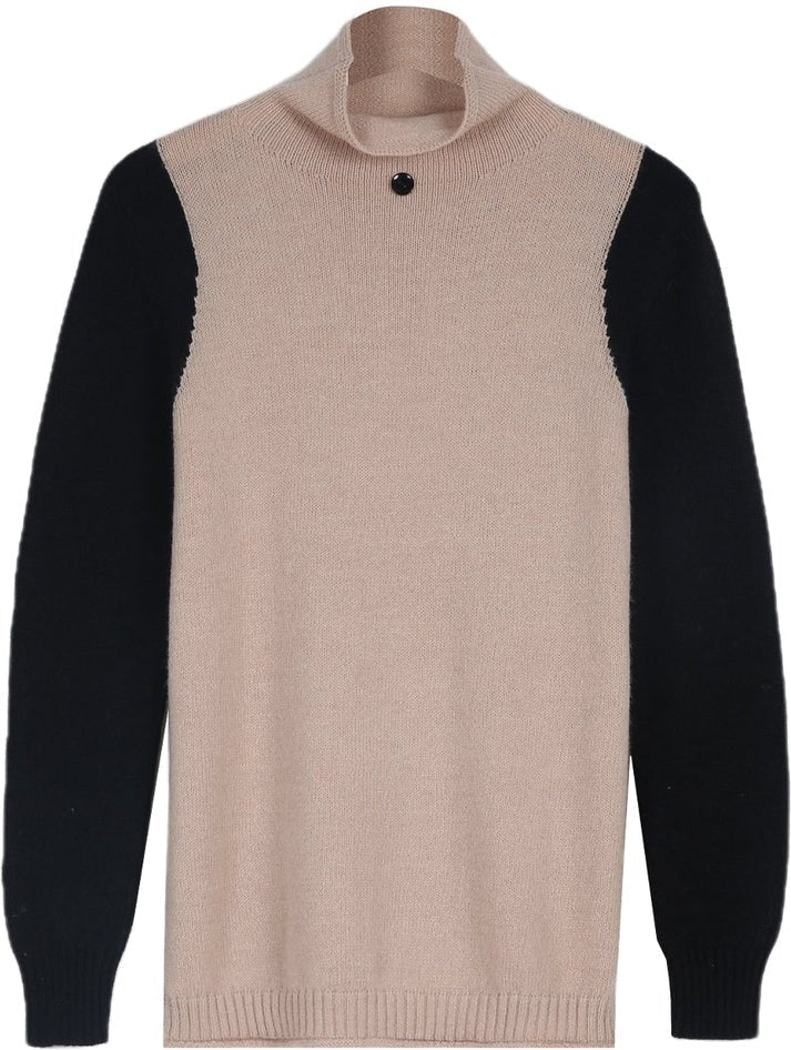 Classic Crew Neck Knit Sweater Sophia