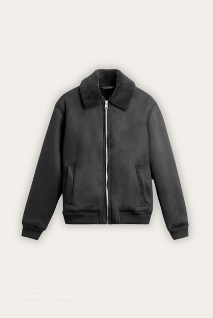 Warm Mens Quilted Bomber Jacket - OutfitLondon