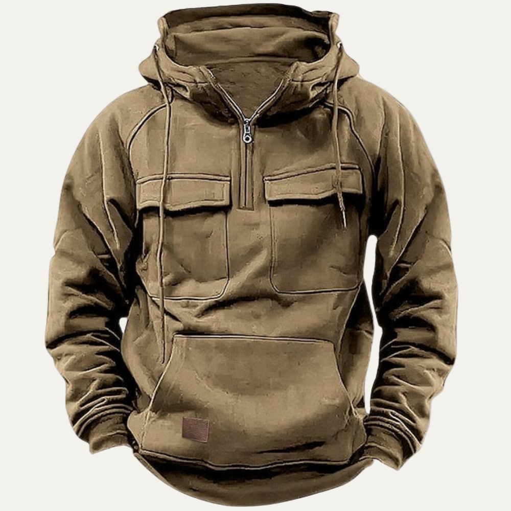 Men's Tough Outdoor Fleece Hoodie - OutfitLondon