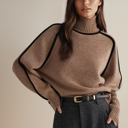 Classic Ladies Turtleneck Sweater - OutfitLondon