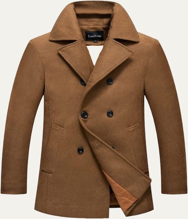 Men's Classic Fit Double Breasted Coat