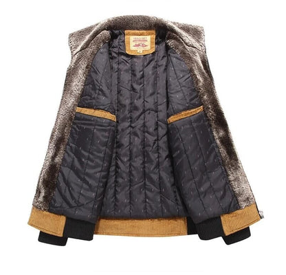 Warm Mens Wool Pea Coat - Liam