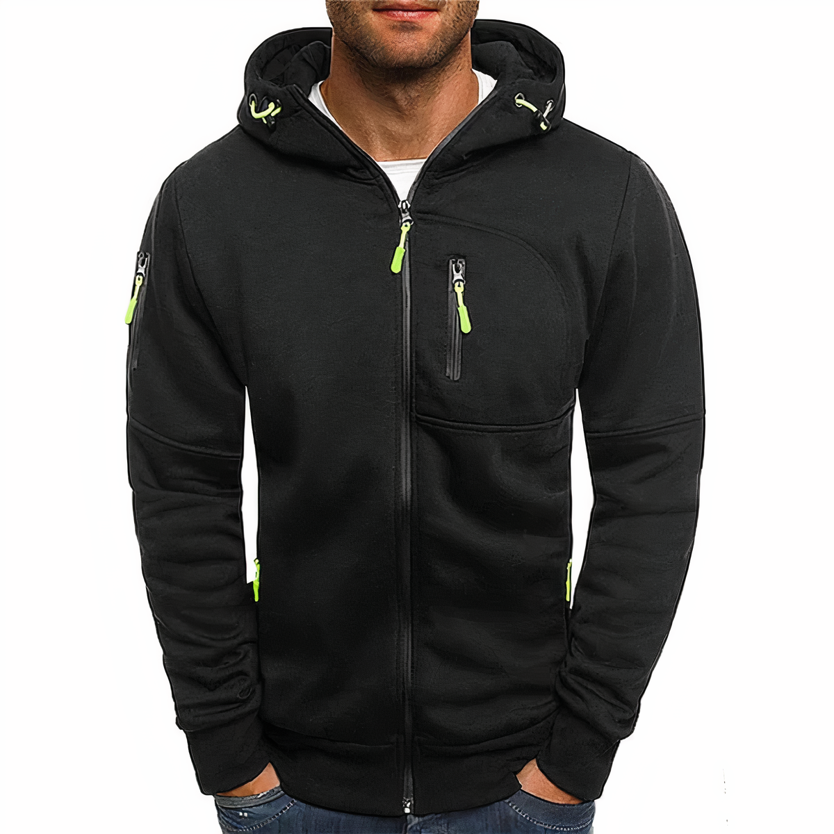 Trendy Full-Zip Hooded Sweatshirt