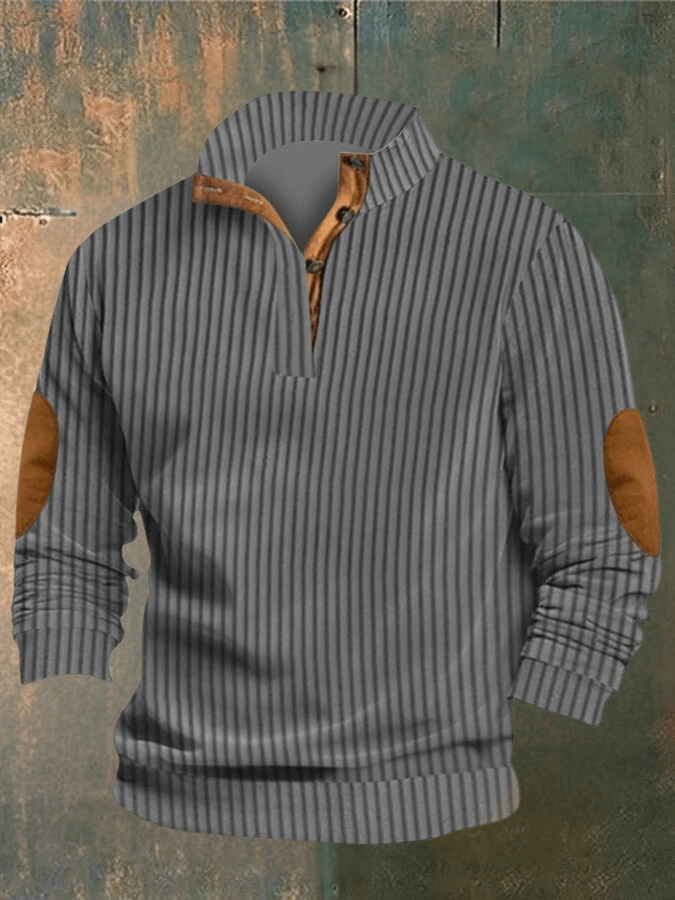 Distressed Crew Neck Sweater