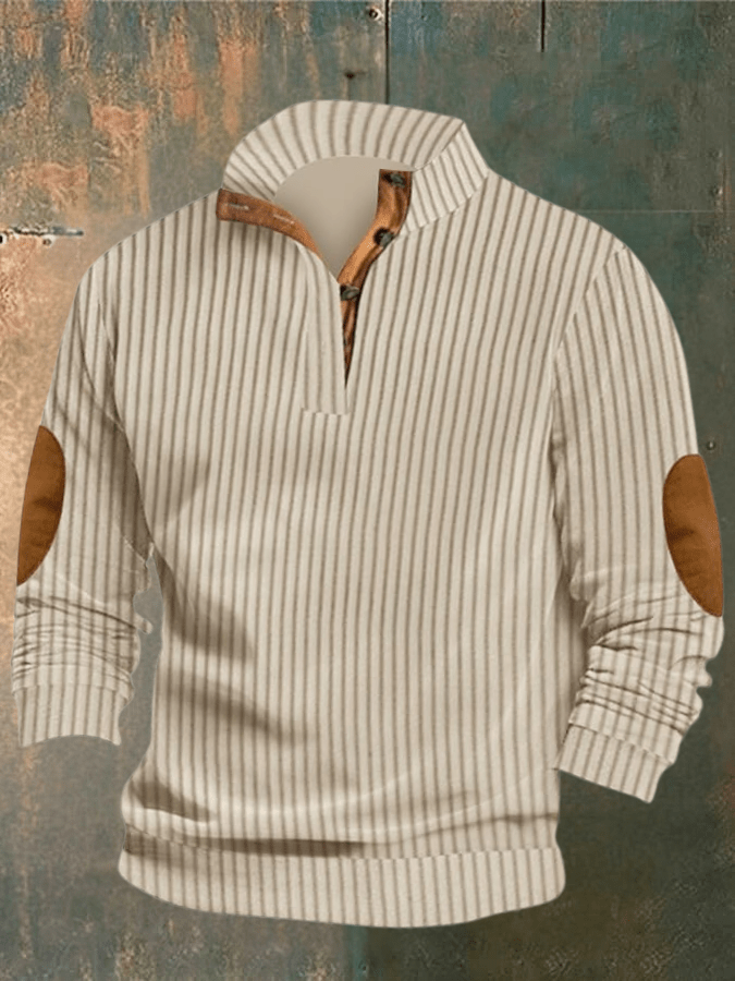 Distressed Crew Neck Sweater