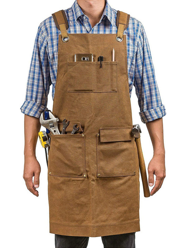 Heavy Duty Water Resistant Work Apron - OutfitLondon