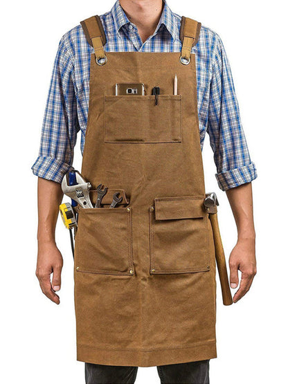 Heavy Duty Water Resistant Work Apron - OutfitLondon