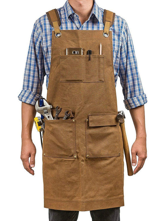 Heavy Duty Water Resistant Work Apron - OutfitLondon