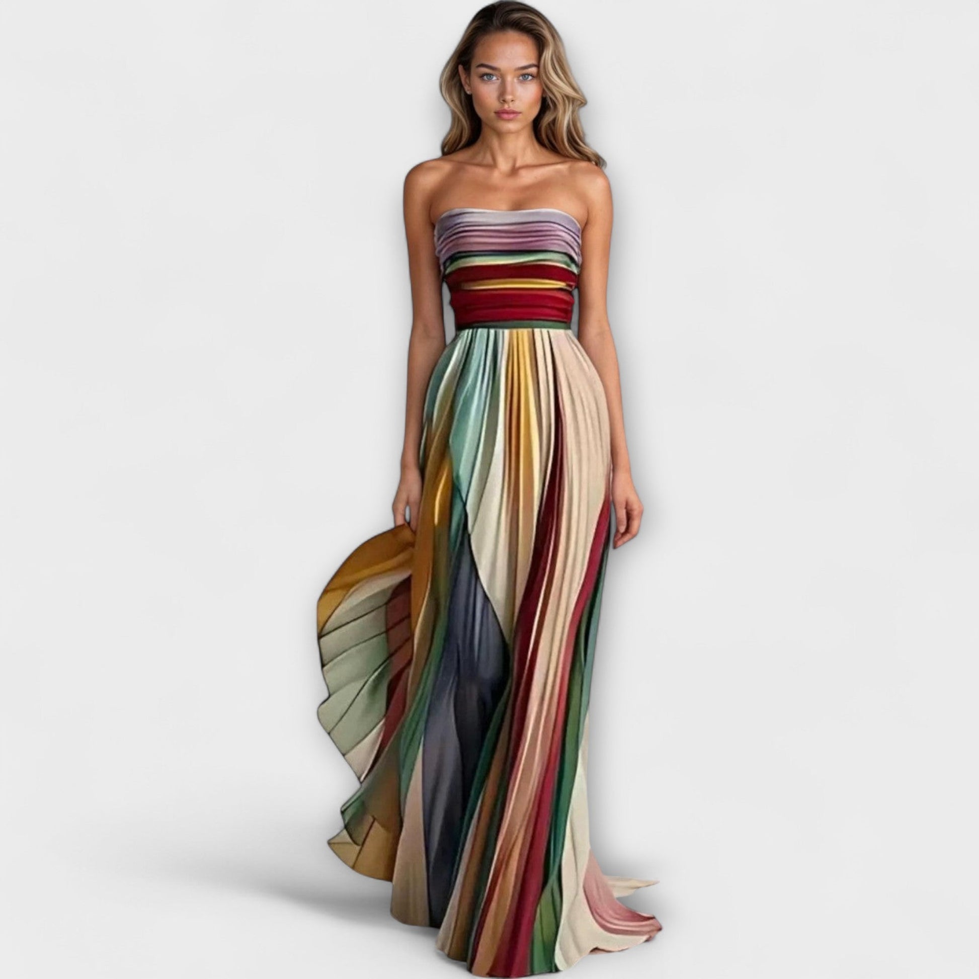 Vibrant Sleeveless Summer Dress - OutfitLondon