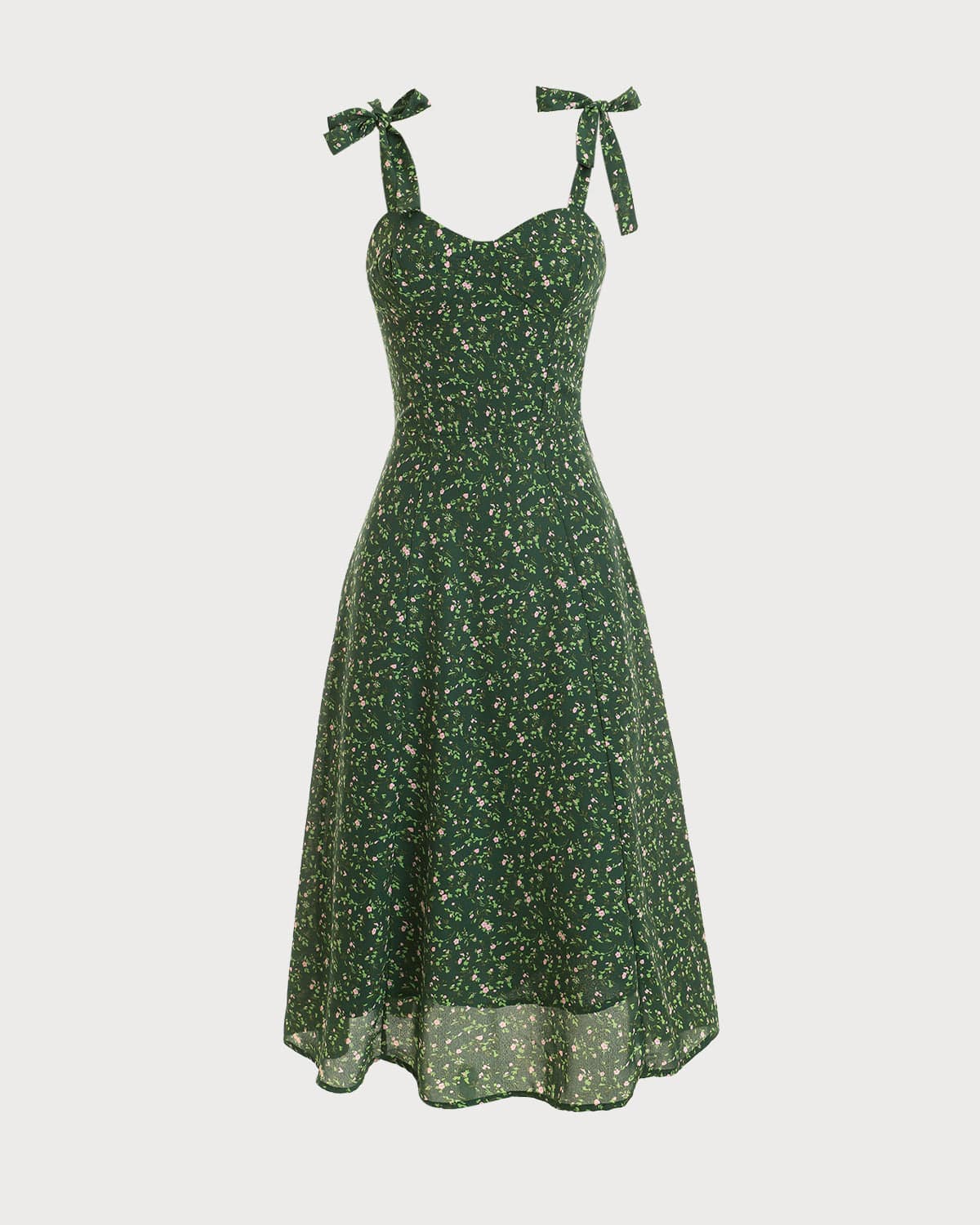 Women's Elegant Floral Summer Dress - OutfitLondon