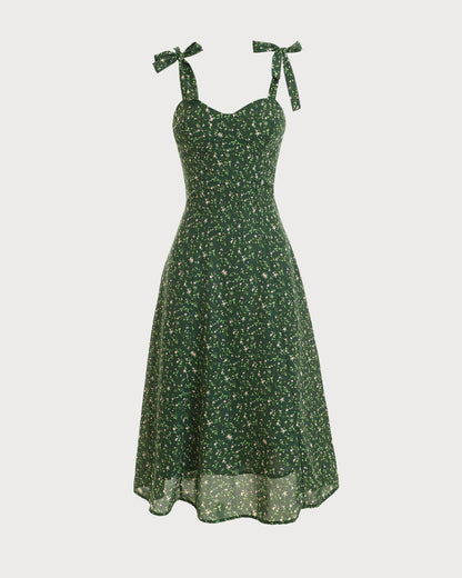 Women's Elegant Floral Summer Dress - OutfitLondon