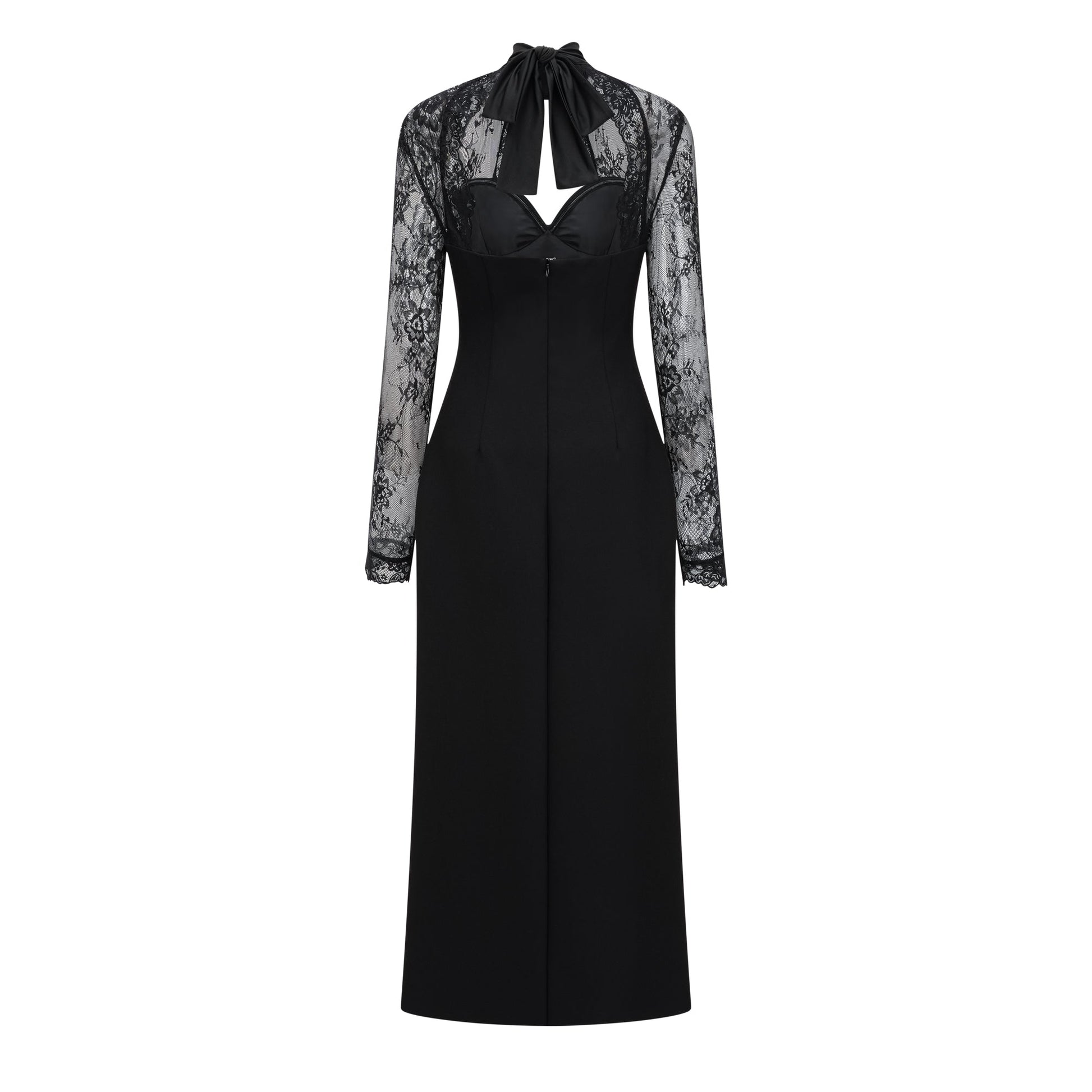 Sydney | Fitted Lace Panel Maxi Dress Concert Outfit