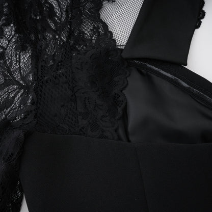 Sydney | Fitted Lace Panel Maxi Dress Concert Outfit