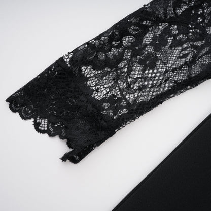 Sydney | Fitted Lace Panel Maxi Dress Concert Outfit