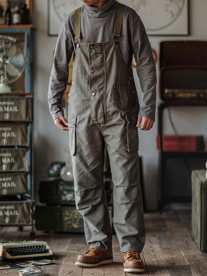 Sylvia | Relaxed Fit Canvas Utility Overalls