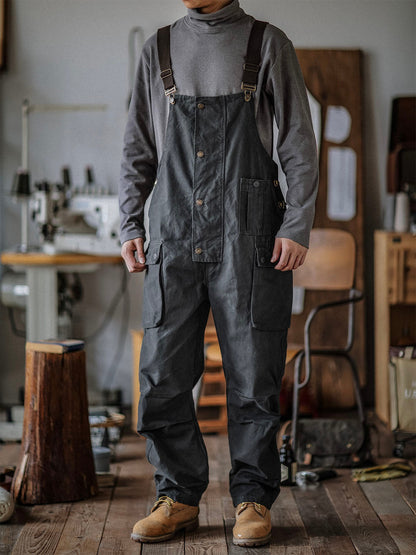 Comfortable Loose Fit Denim Work Overalls - OutfitLondon