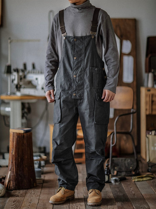 Comfortable Loose Fit Denim Work Overalls - OutfitLondon