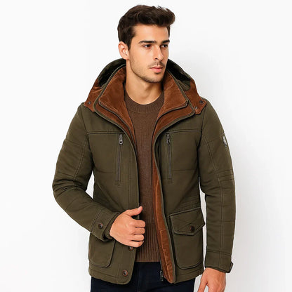 Warm Waterproof Hooded Outdoor Jacket - OutfitLondon