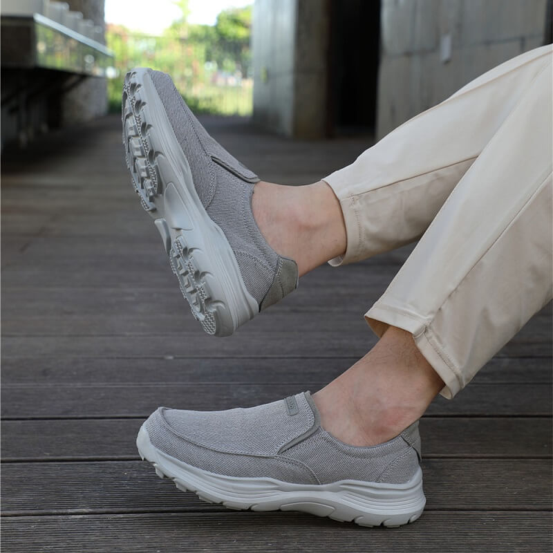 Relaxed Fit Orthopaedic Gray Loafers