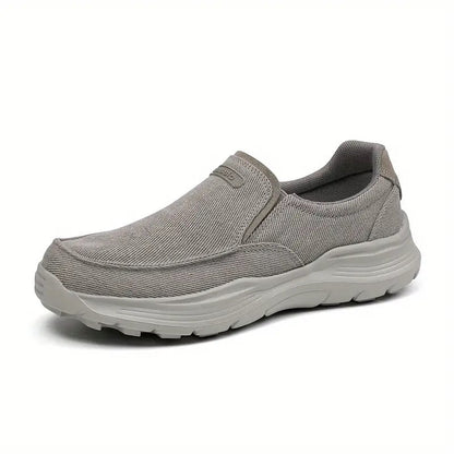 Relaxed Fit Orthopaedic Gray Loafers - OutfitLondon