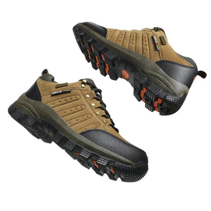 Waterproof Brown Leather Trekking Boots