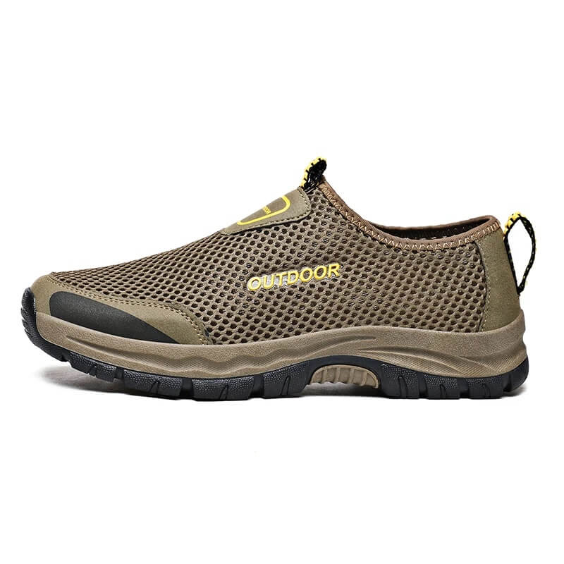Comfortable Slip-on - Supportive Walking Shoes Brown
