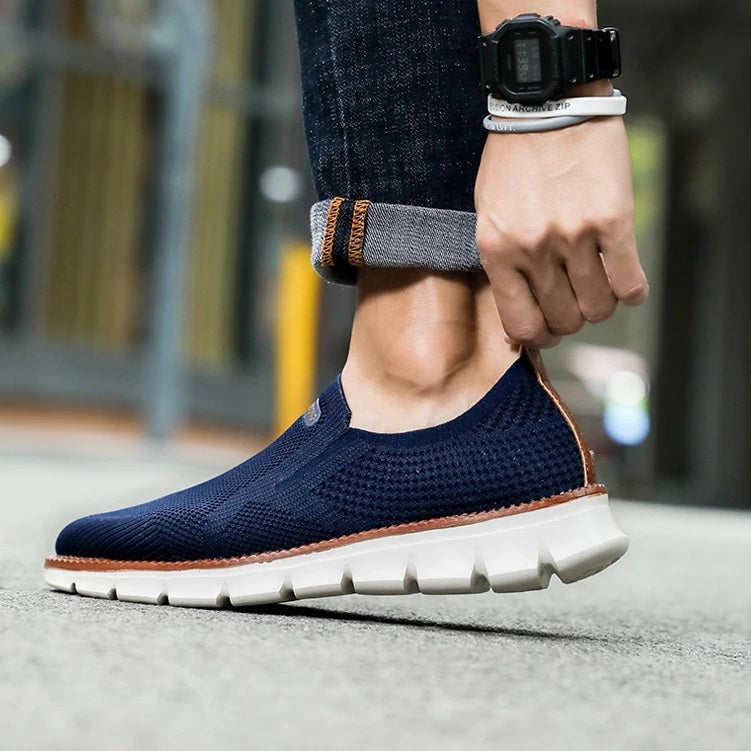 Soft Slip-on - Elastic Fit Lightweight Blue Shoes