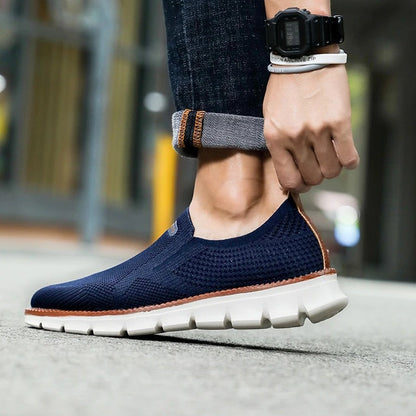 Soft Slip-on - Elastic Fit Lightweight Blue Shoes