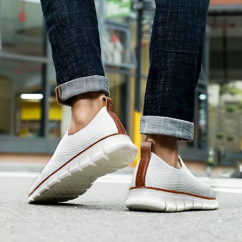 Soft Slip-on - Elastic Fit Airy White Sneakers