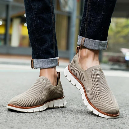 Soft Slip-on - Elastic Comfortable Airy Brown Shoes