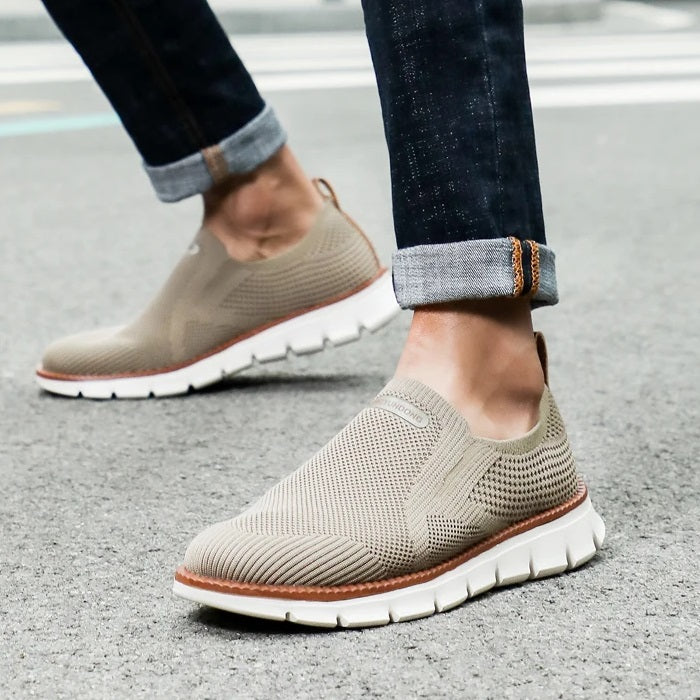 Soft Slip-on - Elastic Comfortable Airy Brown Shoes