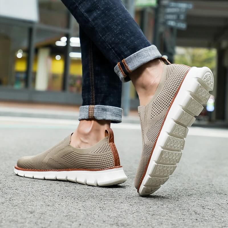 Soft Slip-on - Elastic Comfortable Airy Brown Shoes