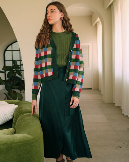 Theodora | Slim Fit Ribbed Knit Holiday Top
