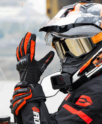 Warm Insulated Motorcycle Gloves for Winter Riding