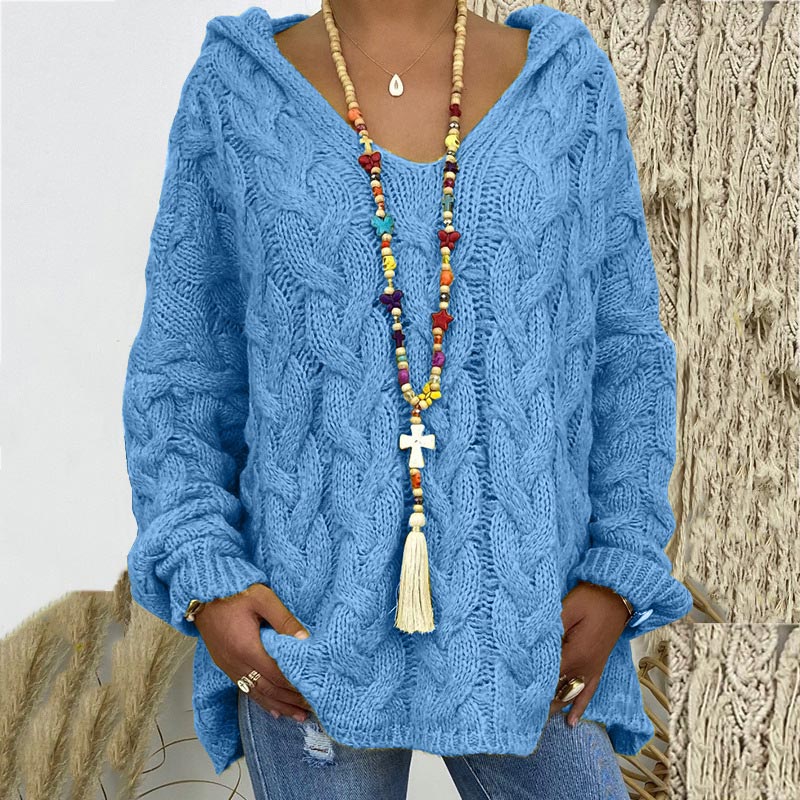 Classic Cable Knit Sweater for Women