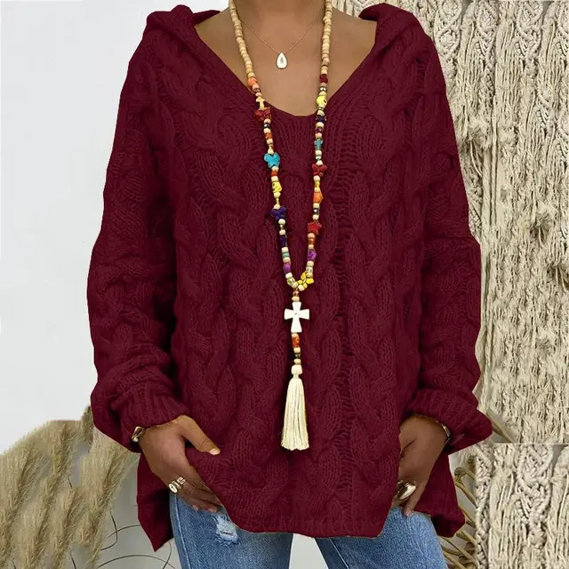 Classic Cable Knit Sweater for Women