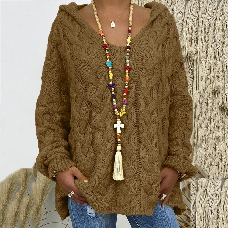 Classic Cable Knit Sweater for Women